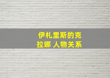 伊札里斯的克拉娜 人物关系